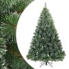 vidaXL &Aacute;rbol de Navidad artificial plegable cubierto de nieve Verde