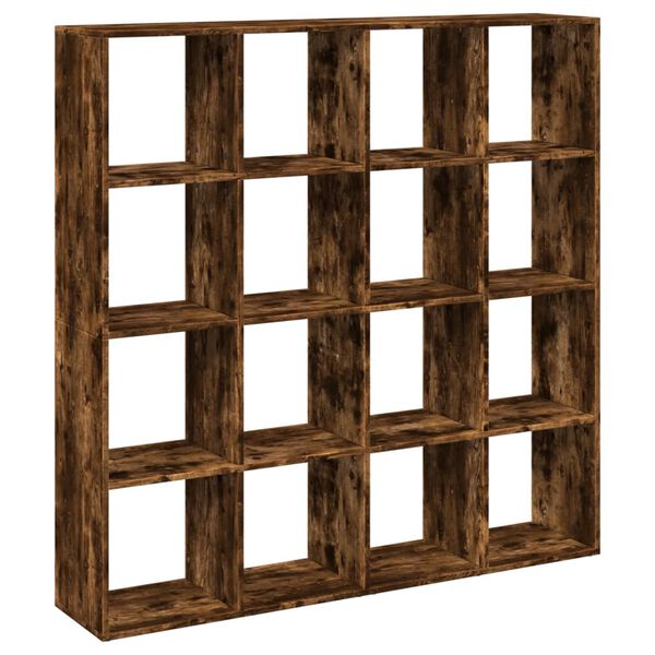 vidaXL Estanter&iacute;a madera de ingenier&iacute;a roble ahumado 137,5x29x137,5 cm