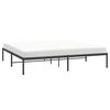 vidaXL Estructura de cama de metal negro 180x200 cm