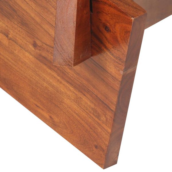 vidaXL Mesa de centro de madera maciza de acacia 66 cm