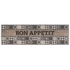 vidaXL Alfombra de cocina Gris buen provecho 300 x 60 cm