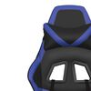 vidaXL Silla gaming cuero sintético negro y azul