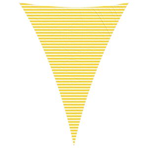 vidaXL Toldo Vela de Sombra Amarillo y blanco 5 x 7 x 7 m