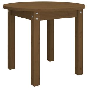 vidaXL Mesa de centro de madera maciza de pino marr&oacute;n miel &Oslash; 55x45 cm