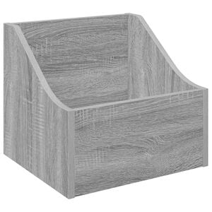 vidaXL Caja de discos LP Sonoma gris 37 x 33 x 32 cm