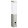 vidaXL Luz de pared exterior Plateado 10.5 x 6 x 33 cm