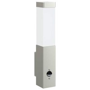 vidaXL Luz de pared exterior Plateado 10.5 x 6 x 33 cm