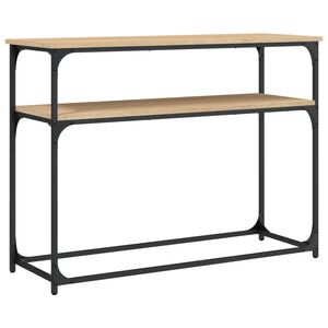 vidaXL Mesa consola madera de ingenier&iacute;a roble Sonoma 100x35,5x75 cm