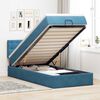 vidaXL Estructura de cama otomana colch&oacute;n terciopelo azul oscuro