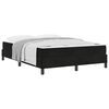 vidaXL Cama tipo Box Spring con colch&oacute;n Negro 140 x 200 cm tela