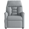 vidaXL Sill&oacute;n reclinable el&eacute;ctrico tela gris claro