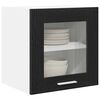 vidaXL Mueble colgante con puerta 2 pcs Roble Negro 40 x 31 x 40 cm