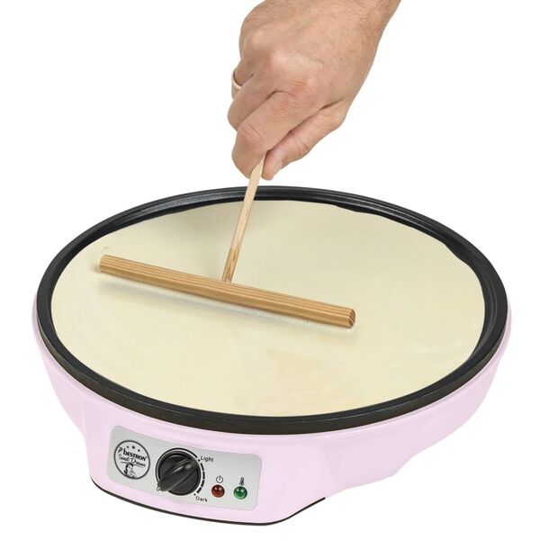 Bestron M&aacute;quina de crepes ASW602P 1000 W rosa