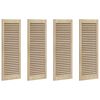 vidaXL Puerta de Armario con puerta 4 uds. Natural 110 x 2,1 x 39,5 cm