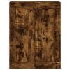 vidaXL Aparador alto madera contrachapada roble ahumado 69,5x34x180 cm