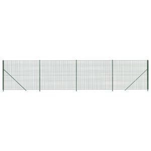 vidaXL Cerca de alambre con brida verde 2,2x10 m
