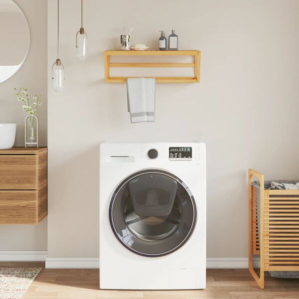 vidaXL Toallero con estante bamb&uacute; 60x25x20 cm