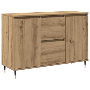 vidaXL Aparador con caj&oacute;n Roble artesanal 101,5 x 35 x 70 cm