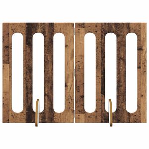 vidaXL Valla plegable para mascotas 2 uds. Madera de roble
