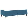 vidaXL Estructura de cama en esquina Azul 100 cm x 200 cm Terciopelo