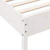 vidaXL Estructura de cama sin colch&oacute;n madera de pino blanca 90x200 cm