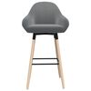 vidaXL Taburete de cocina tela gris claro