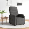 vidaXL Sillón de masaje eléctrico tela gris oscuro