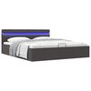 vidaXL Cama canap&eacute; hidr&aacute;ulica de almacenaje sin colch&oacute;n gris 180x200cm