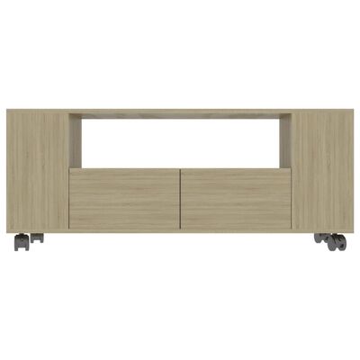 vidaXL Mueble para TV madera contrachapada roble Sonoma 120x35x48 cm