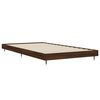 vidaXL Estructura de cama sin colch&oacute;n madera marr&oacute;n roble 90x200 cm