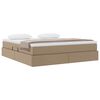 vidaXL Cama con almacenamiento y colch&oacute;n Capuchino 180 x 200 cm