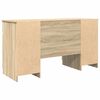 vidaXL Escritorio Roble Sonoma 140 x 49 x 76 cm Madera contrachapada