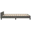 vidaXL Estructura de cama sin colch&oacute;n terciopelo gris oscuro 120x190cm