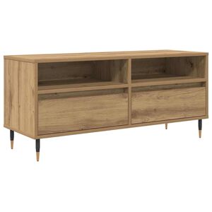 vidaXL Gabinete de TV con caj&oacute;n Roble artesanal 100 x 34,5 x 44,5 cm
