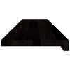 vidaXL Pelda&ntilde;os de escalera 16 uds madera maciza roble marr&oacute;n oscuro