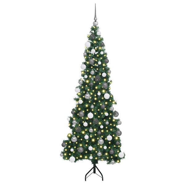vidaXL &Aacute;rbol de Navidad Artificial de Esquina Verde 180 cm PVC y Metal