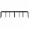 vidaXL Mesa de Jard&iacute;n Antracita 350 x 100 x 74 cm rat&aacute;n sint&eacute;tico