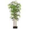 vidaXL Árbol de bambú artificial con 1650 hojas verde 180 cm