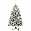 vidaXL Árbol de Navidad artificial Verde y 120 cm PVC y Metal