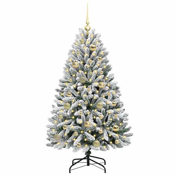 vidaXL Árbol de Navidad artificial Verde y 120 cm PVC y Metal