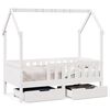 vidaXL Estructura de cama infantil con cajones madera de pino 80x170cm