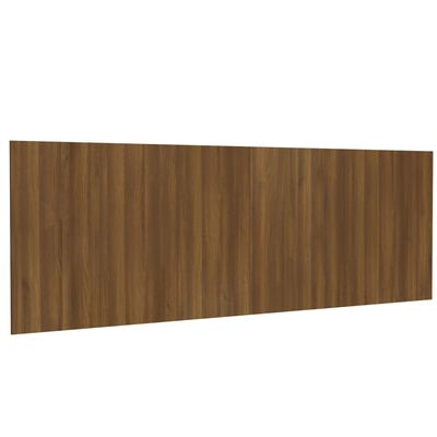 vidaXL Cabecero pared madera contrachapada roble marrón 240x1,5x80 cm