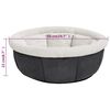 vidaXL Cama para perros gris 50x50x22 cm