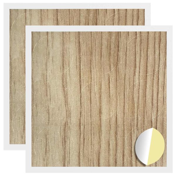 vidaXL Cubierta de Tornillo Autoadhesiva 2 pcs Roble artesanal