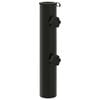 vidaXL Tubo para base de parasol 0.6 kg Negro Hierro for 40-50 mm Pole
