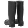 vidaXL Botas de agua negro n&uacute;mero 45 PVC