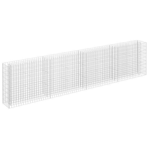 vidaXL Arriate de gaviones de acero galvanizado 360x30x90 cm