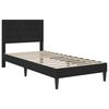 vidaXL Estructura de cama con colch&oacute;n Negro 80 x 200 cm Terciopelo
