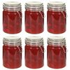 vidaXL Tarros de almacenaje con tapa con clip 6 uds 750 ml