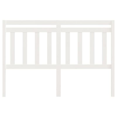 vidaXL Cabecero de cama madera maciza de pino blanco 146x4x100 cm